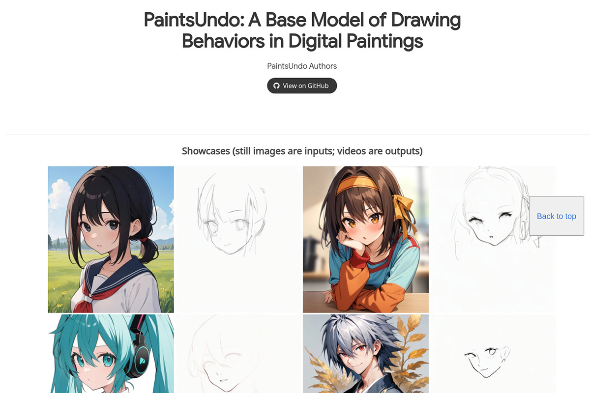 PaintsUndo(图1) PaintsUndo